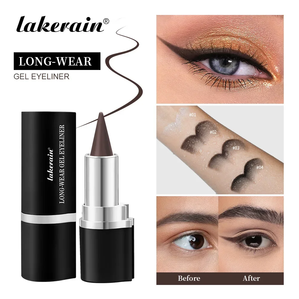 

Matte Tapered Quick-drying Eyeliner Stick Waterproof Long Lasting Sweat Proof Black Solid Rich Eyeshadow Eyeliner Pen Makeup