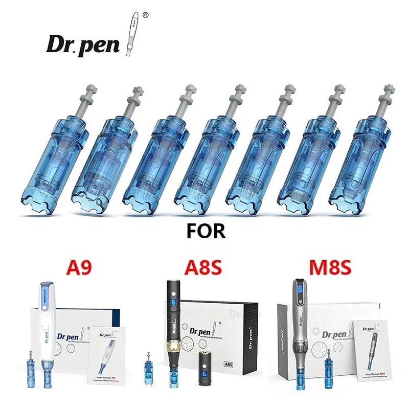 20pcs Dr.pen A9 M8S A8S Cartridges Microneedling 12/18/24/36/42Pin Round Nano 3D nano Derma Pen Replacement Micro Needle