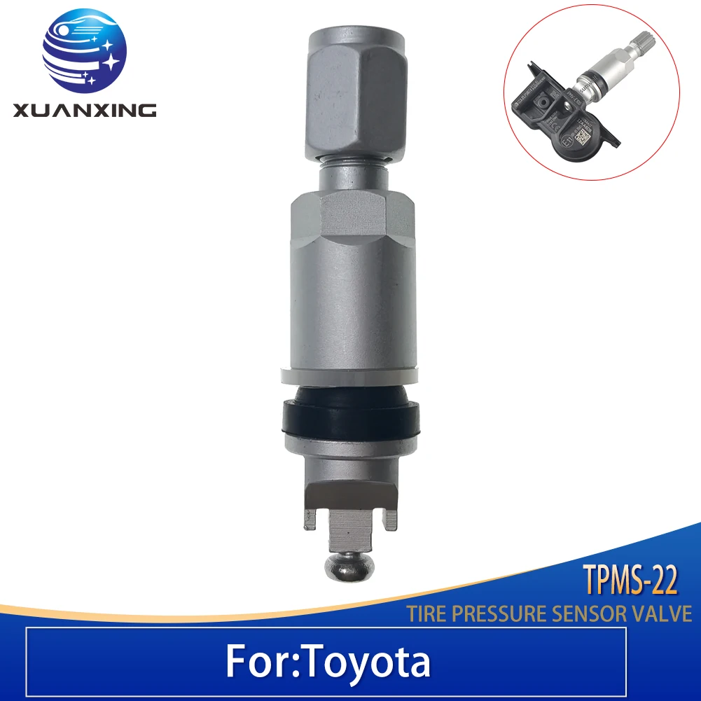 TPMS-22 TPMS Valves Tire Pressure Monitoring Sensor Valve Stem Caps Aluminum Alloy for New Toyota 2020