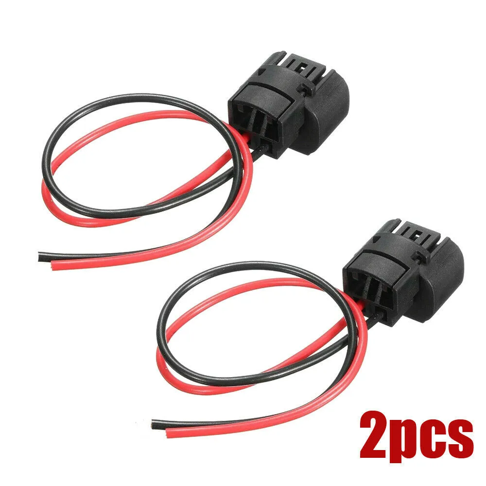 Scratch and Damage Replacement Wire Pigtail Female P 4W 5202 H16 Two Harness Fog Light Bulb Connector Plugs Set