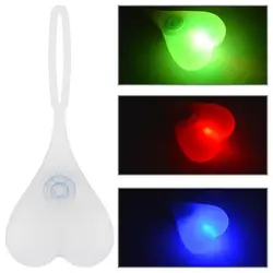 Bicycle Warning Flexible Silicone Back Rear Cycling LED Heart Egg Testicle Lamp Decorative Safety Cycling Ball Tail Lamp