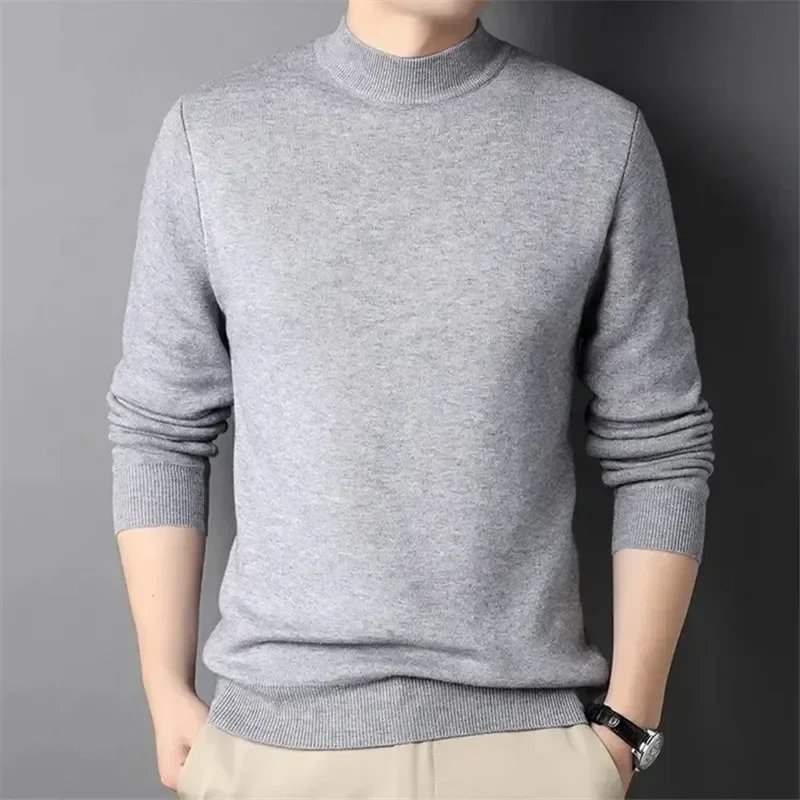 

Brand New Men's Cashmere Sweater Soft O-Neck Male Knitwear Pullovers Winter Warm luxury Woolen Sweater for MEN Slim Knitwear