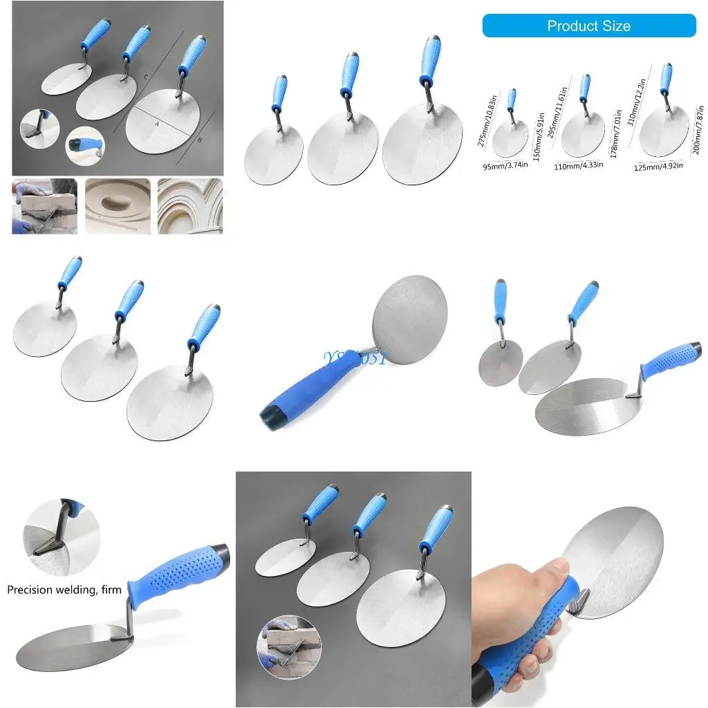 

E15A Comfortable Grip Stainless Steel Bricklayer Trowels For Building And Renovations