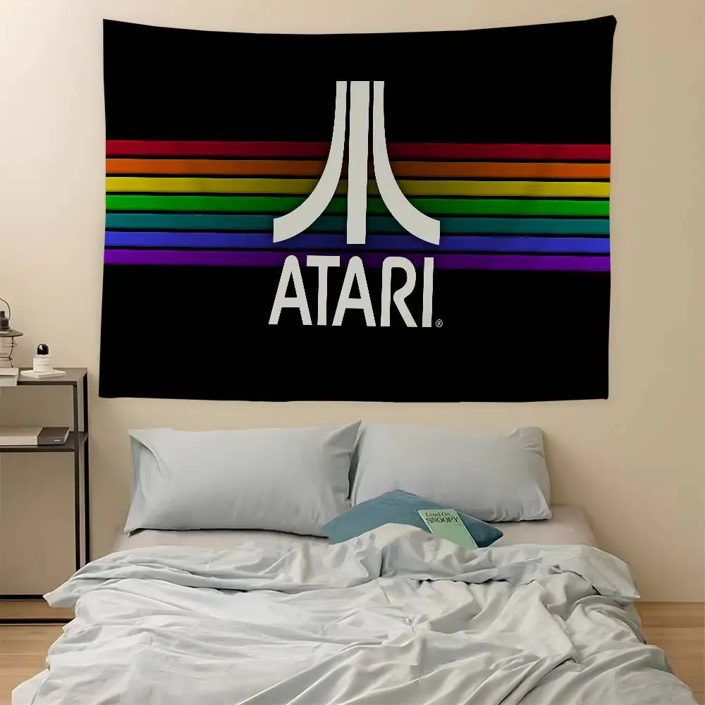 Tapiz Decorativo Atari con Impresión Artística, Tapiz Japonés para Pared, Decoración de Pared con Diseño de Anime para el Hogar