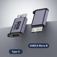 Micro B USB C 3.0 Male to Type C Female Adapter Type-C USB3.0 Micro B Connector for External Hard Drive Disk HDD Cable Adapter