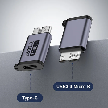 Micro B USB C 3.0 Male to Type C Female Adapter Type-C USB3.0 Micro B Connector for External Hard Drive Disk HDD Cable Adapter Micro B USB C 3.0 Male to Type C Female Adapter Type-C USB3.0 Micro B Connector for External Hard Drive Disk HDD Cable Adapter