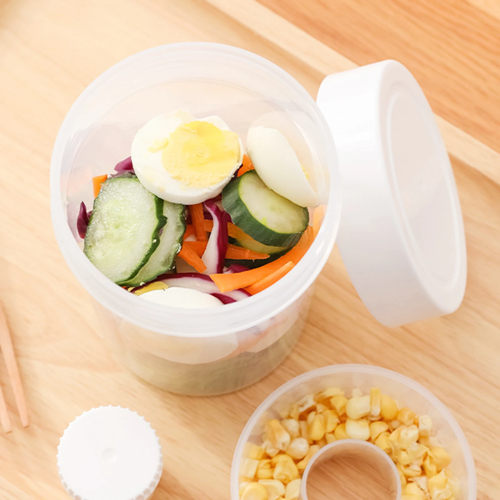 

Портативный двухслойный ящик для хранения свежих продуктов, контейнер для хранения продуктов, прозрачный герметичный органайзер для холодильника, контейнер для хранения продуктов питания