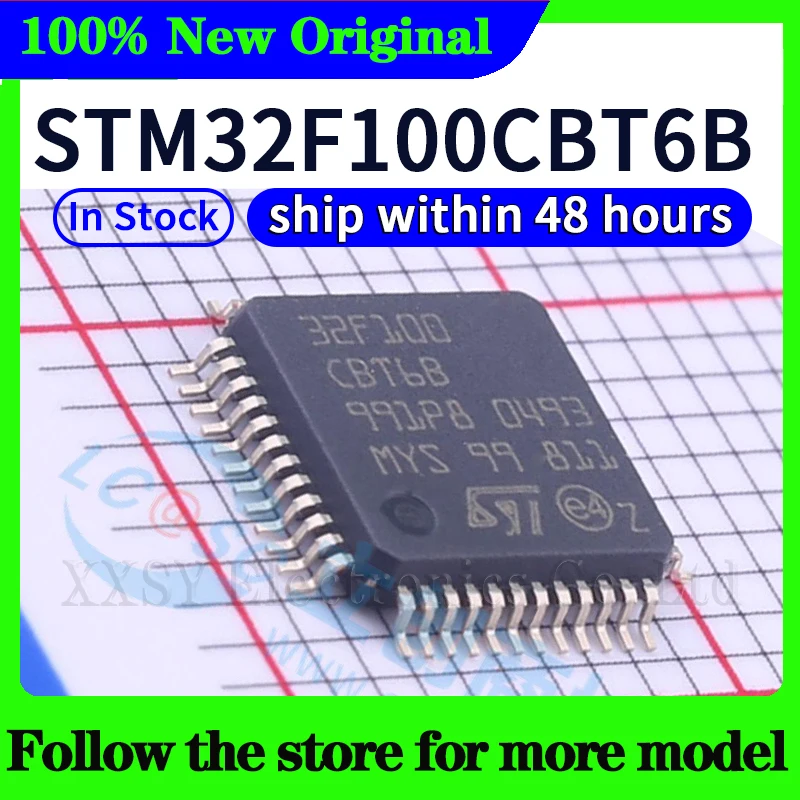 

STM32F100CBT6B Высокое качество, новый