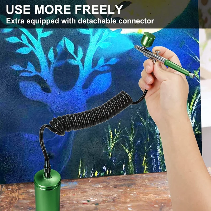 Автоматический ручной распылитель с воздушной щеткой и наконечником 0,3 мм, портативные воздушные щетки для рисования, татуировок, дизайна ногтей, окраски моделей