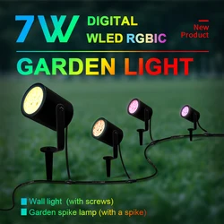 GLEDOPTO WLED RGB IC Garden Lawn Lamp Addressable Digital LED Light IP66 Waterproof Dynamic DIY Courtyard Lighting App Control