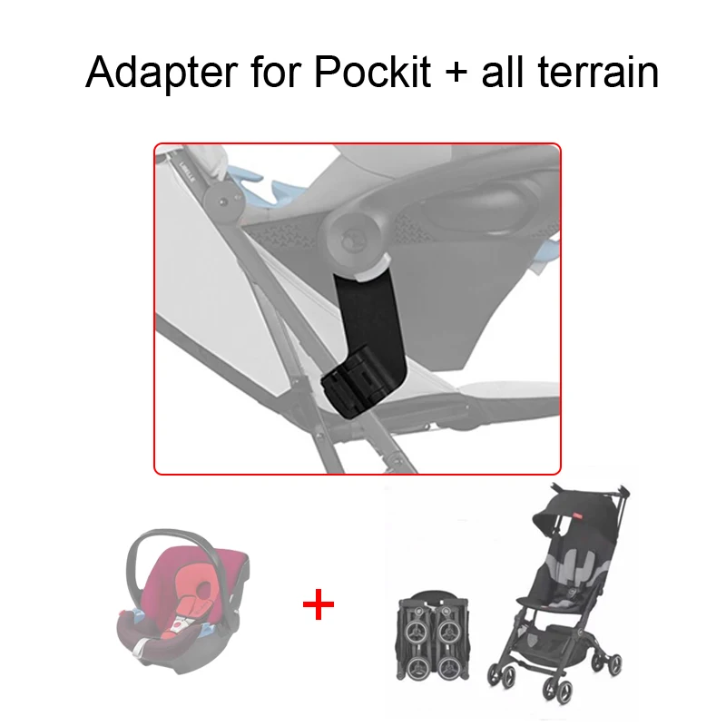 

Stroller Car Seat Adapter For GB Pockit +All Terrain Pocket Car Buggy Converter With Cybex Aton Cloud Q/Z Carseat Connector