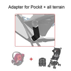 Stroller Adapter Compatible GB Pockit +All Terrain (NOT Pockit+all city) And Aton Cloud Q/Z Maxi-Cosi Be Safe Carseat Converter