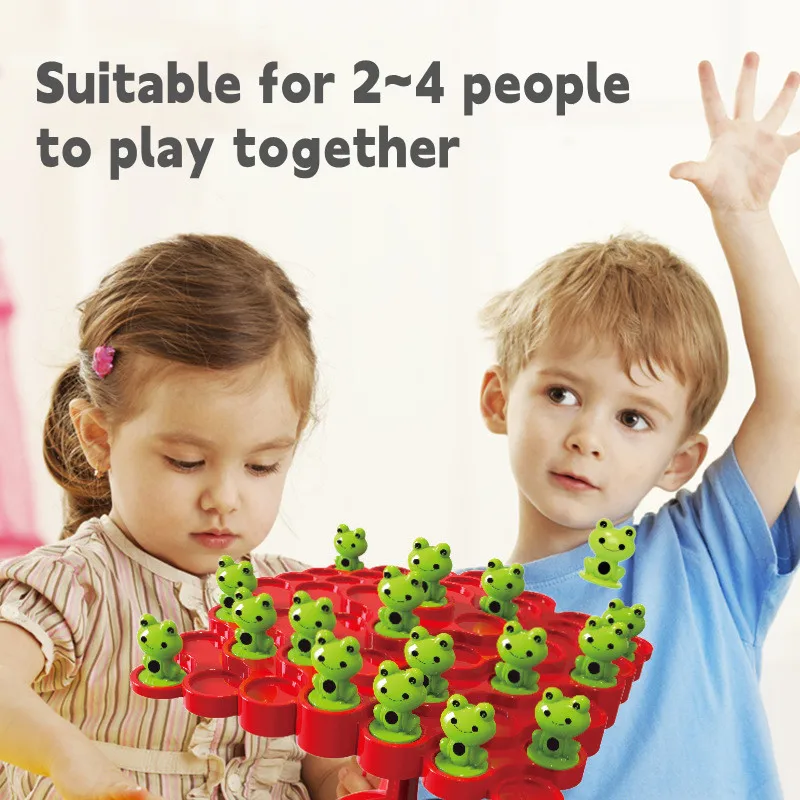 Montessori Math Toy Frog Balance Tree Educational Leisure Parent-child Interaction Tabletop Game Toys Kids Learning Toys