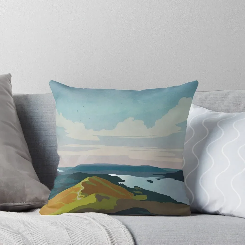 Lake District Throw Pillow Cushion Cover Luxury New year pillow