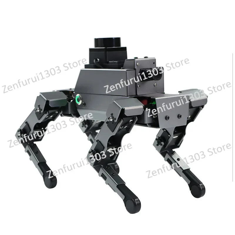 

Four-legged robot dog 12 degrees of freedom bionic robot face AI visual recognition mapping navigation