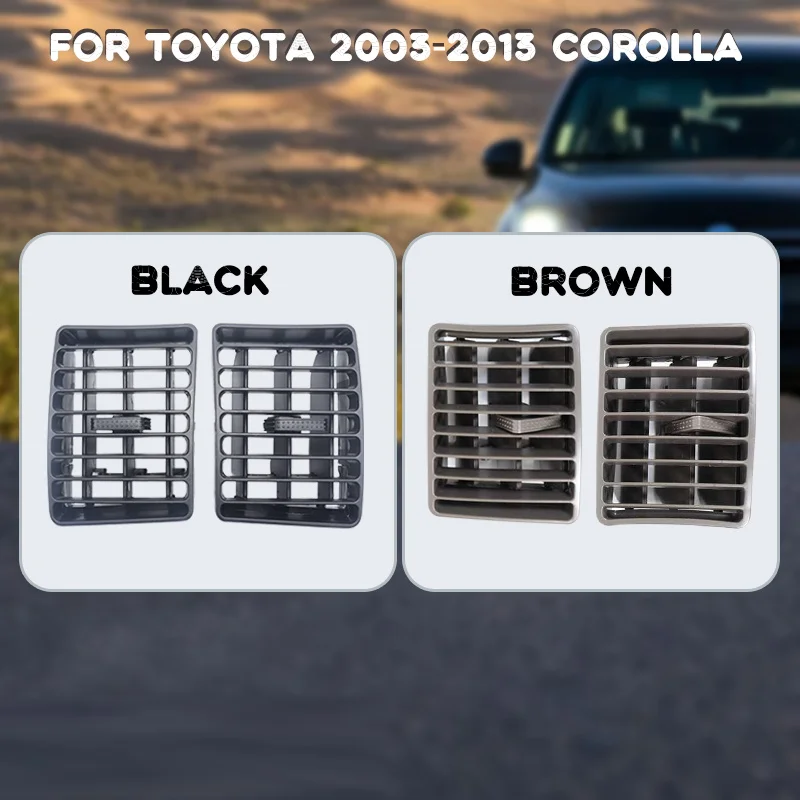 

Для Toyota 2007-2013 COROLLA 2003-2012 автомобильный кондиционер, аксессуары для интерьера переменного тока, вентиляционная решетка, панель приборной панели, комплект розеток