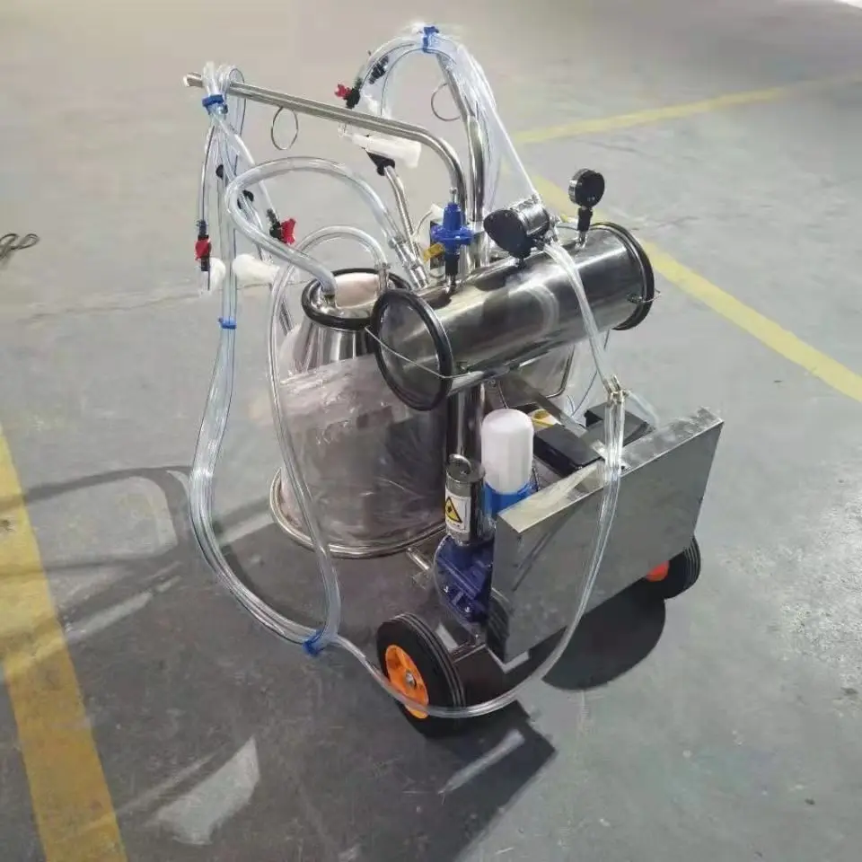 【HOT】Milk Collection Machine From Cow Vacuum Pump Portable Machine Goat Milker Mil Automatic Milking Machines for Cows for Sale