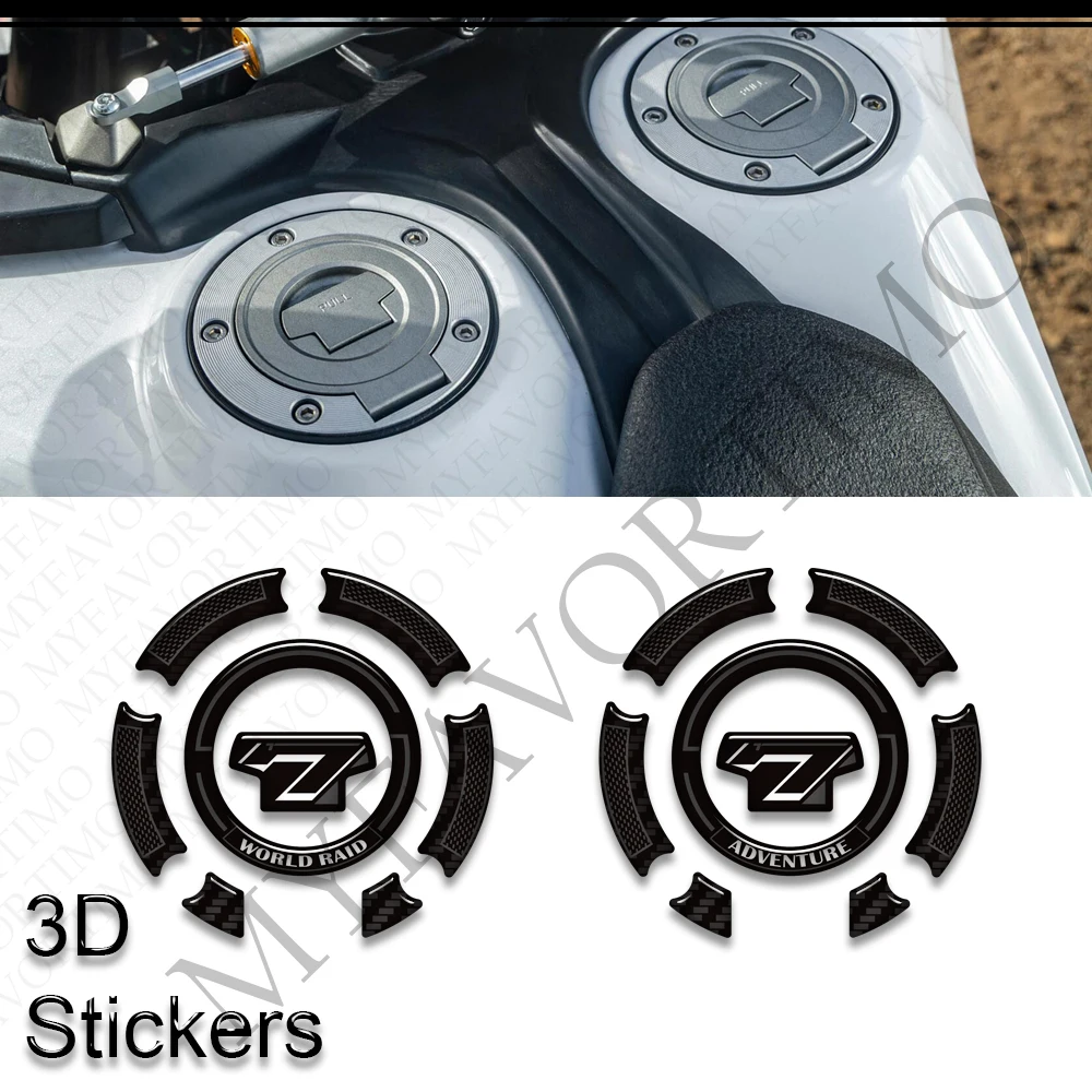 For Tenere 700 World Raid T7 Adventure Rally Cap Grips Gas Fuel Kit Knee Stickers Decals Protector Fairing Fender 2026
