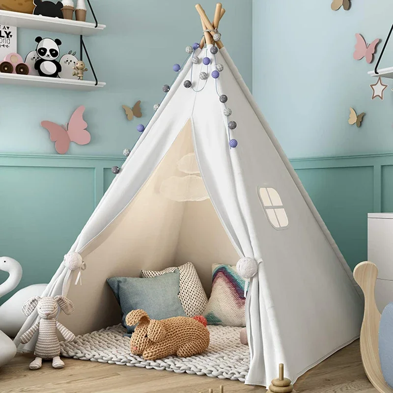 1.8m Teepee Tent for Kids Indoor Outdoor Tipi Child Tent Play House Wigwam for Children Tent House