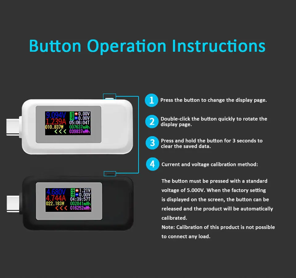 10in1 DC Type-C USB Tester Current 4-30V Voltage Meter Timing Ammeter Digital Monitor Cut-off Power Indicator Bank Charger