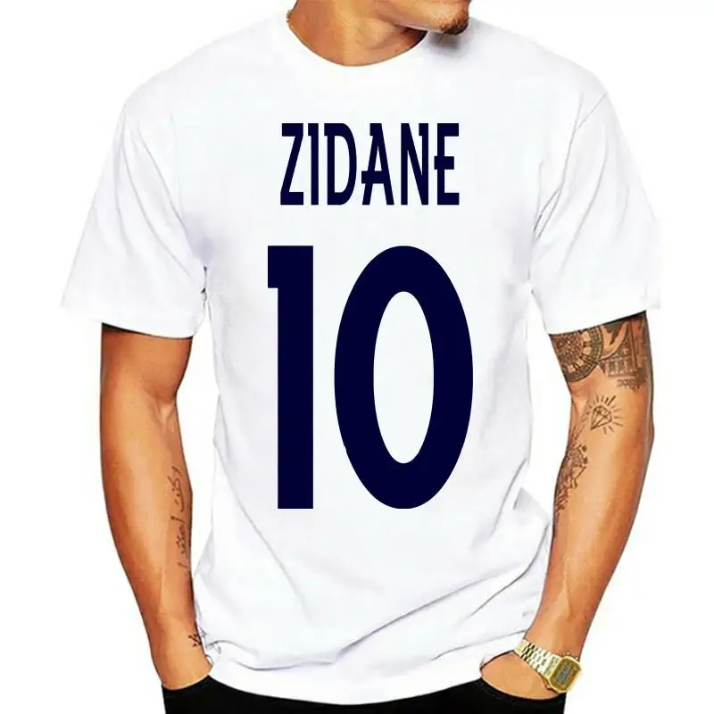 Printing Zinedine Zidane Football Legend Casual Short Sleeve T shirt Novelty Leisure