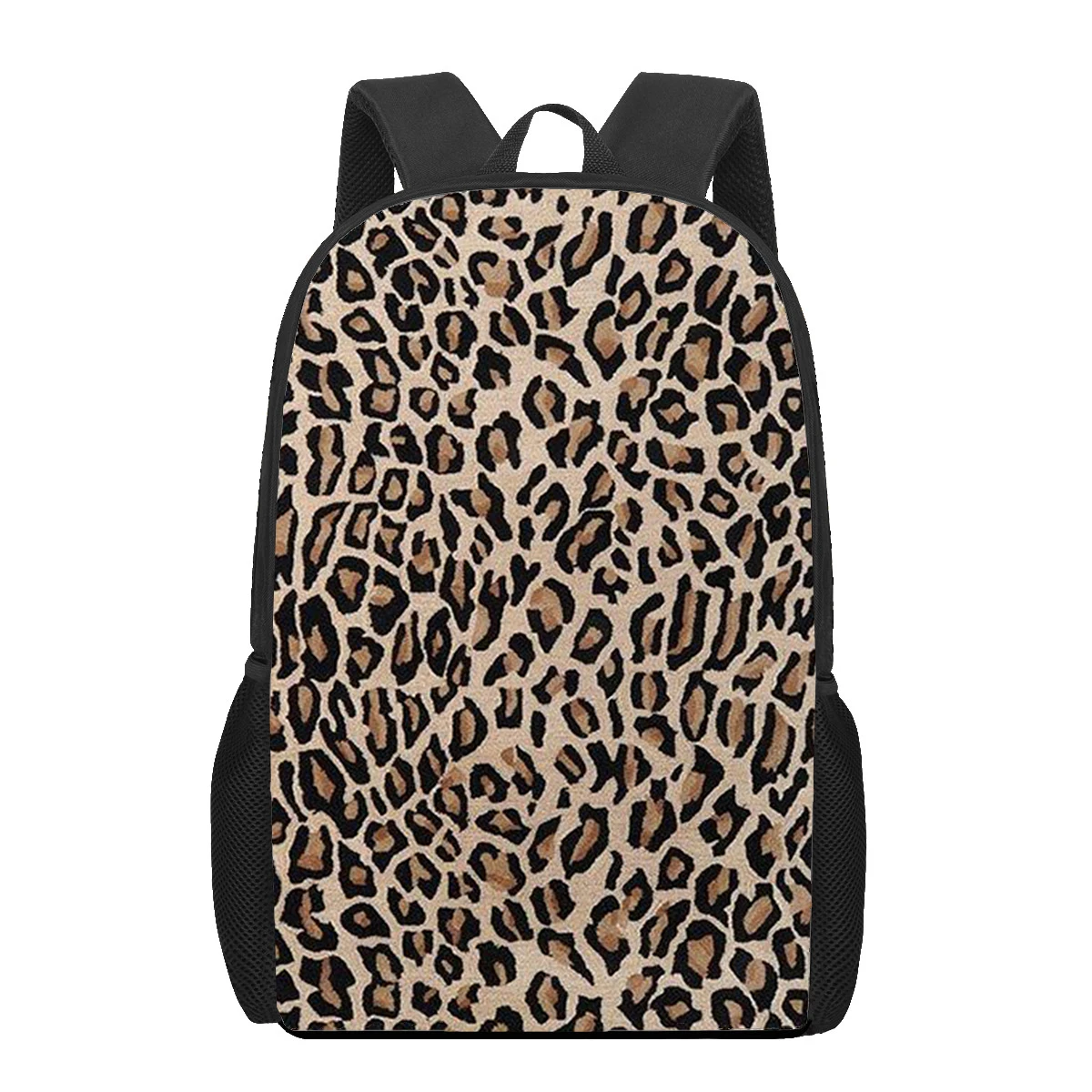 Mochila Multifuncional Leopard Print para Crianças, Mochilas escolares para meninos e meninas, Bolsa de ombro para estudantes primários, Saco de livro infantil