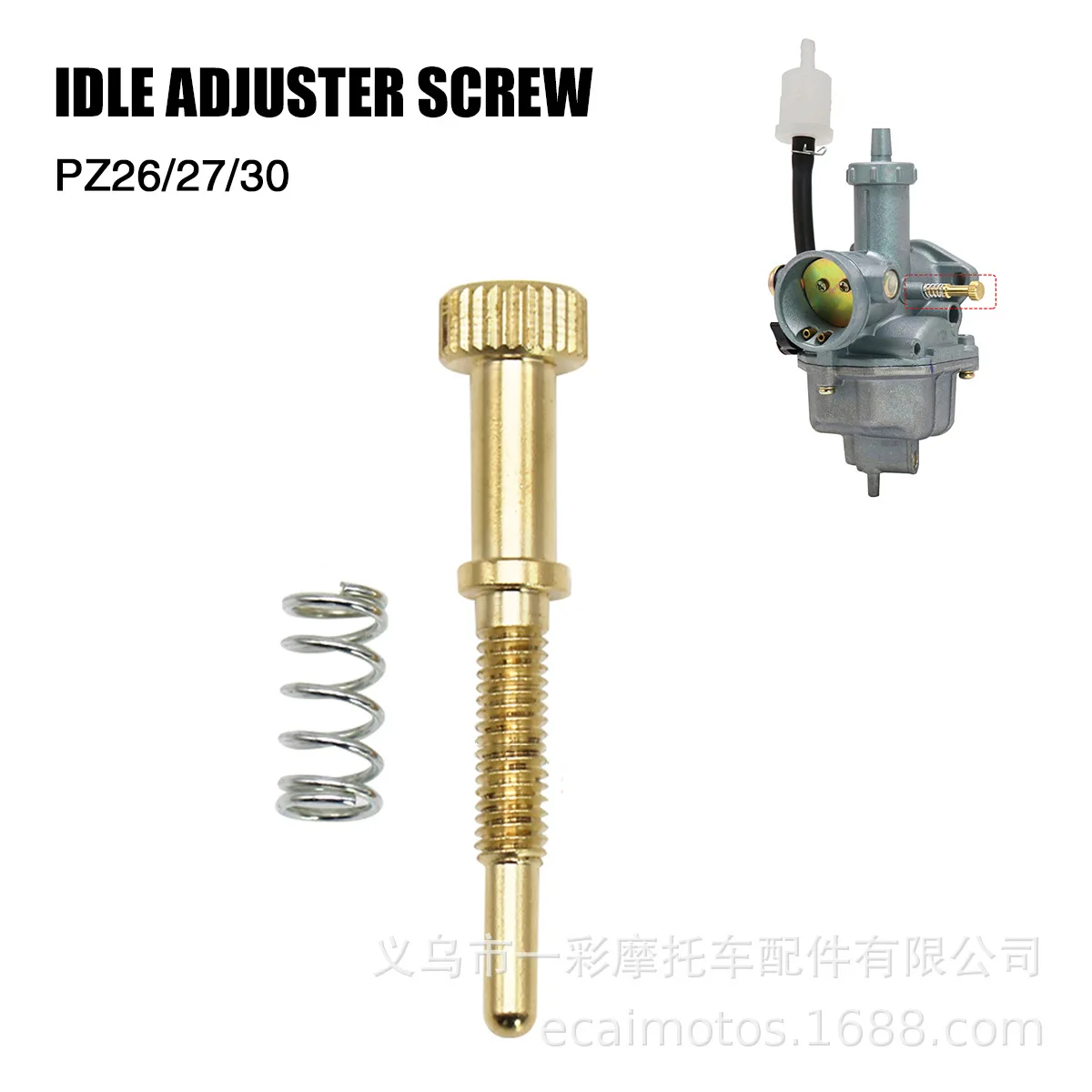 

20PCS motorcycle modification accessories PZ26 27 30mm carburetor idle adjustment screw kit M4X0.6