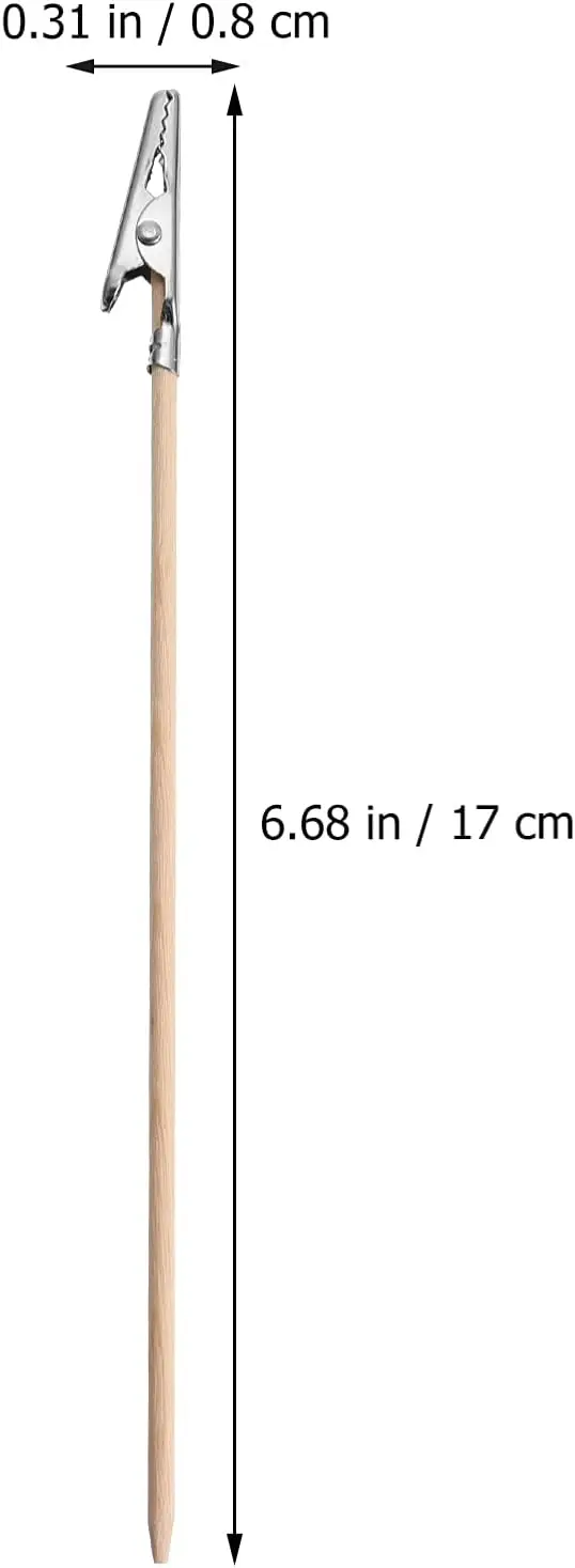 20Pcs Wood And Metal Painting Stand Alligator Clip Stick Modeling Tool for Airbrush Model Part