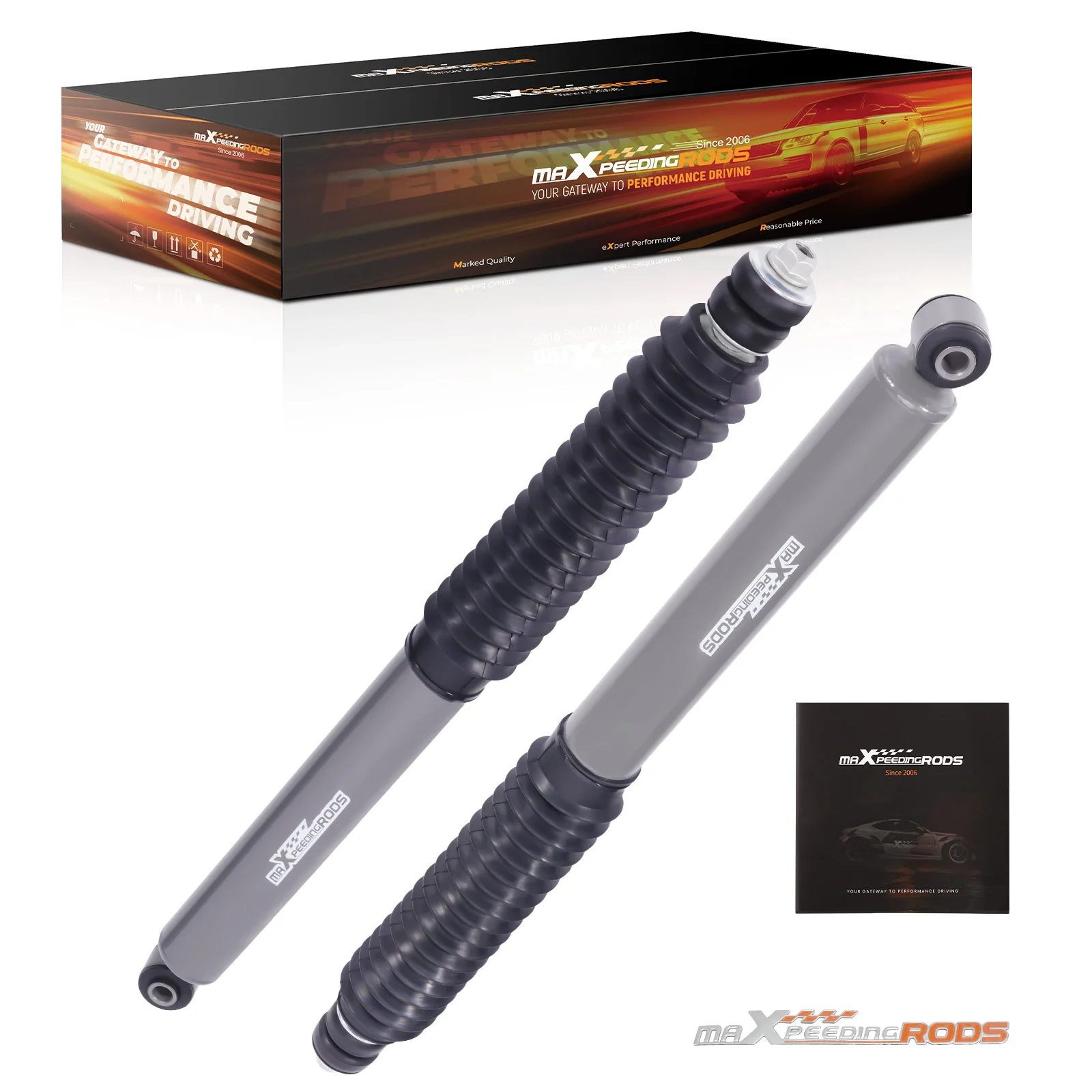 

0-2.5" Front Lift Shocks Pair for RAM 2500/3500 4WD 2003-24 Nitrogen charged