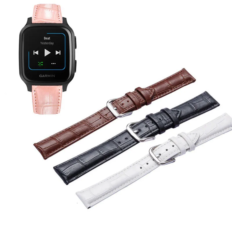 

Quality Leather Strap Watch Band For Garmin Venu SQ 2 / venu2 plus