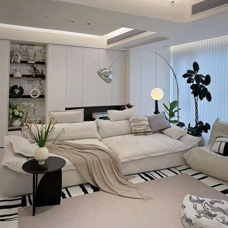 

Bedroom Luxury Living Room Sofa Nordic Minimalist Soft Comfortable Living Room Sofa Lounge Bedroom Modern Divano Salon Furniture