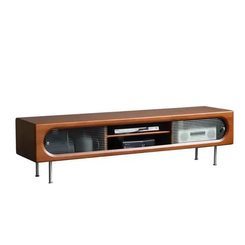 Living room new glass retro locker floor cabinet