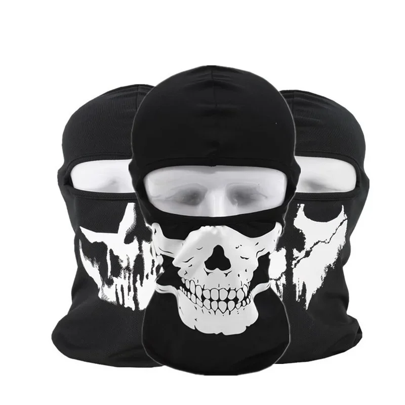 Outdoor Skull Printed Headscarf Halloween Sports Men Women Turban Scarf Bicycle Neck Tube Face Mask Cycling Protection Bandana