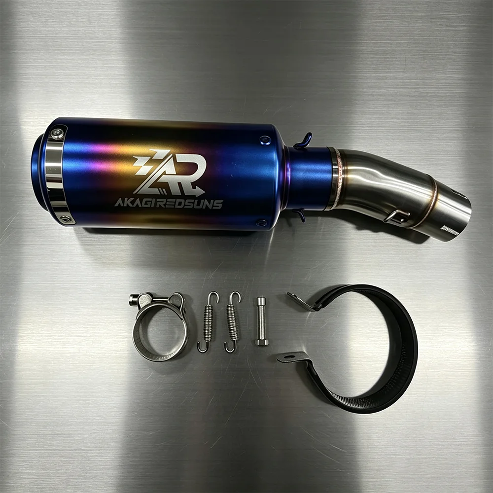 For Kawasaki Z400 2017-2019 Motorcycle Exhaust Mid Link Pipe Stainless Steel 51mm Connector Escape Middle Pipe