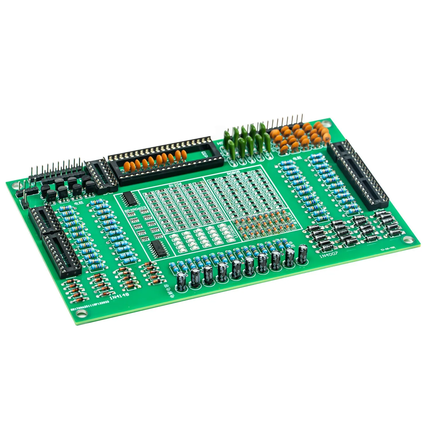 Through-hole and SMD Comprehensive Soldering Practice Board Kit, Double-sided Circuit Board for Beginner Practical Training