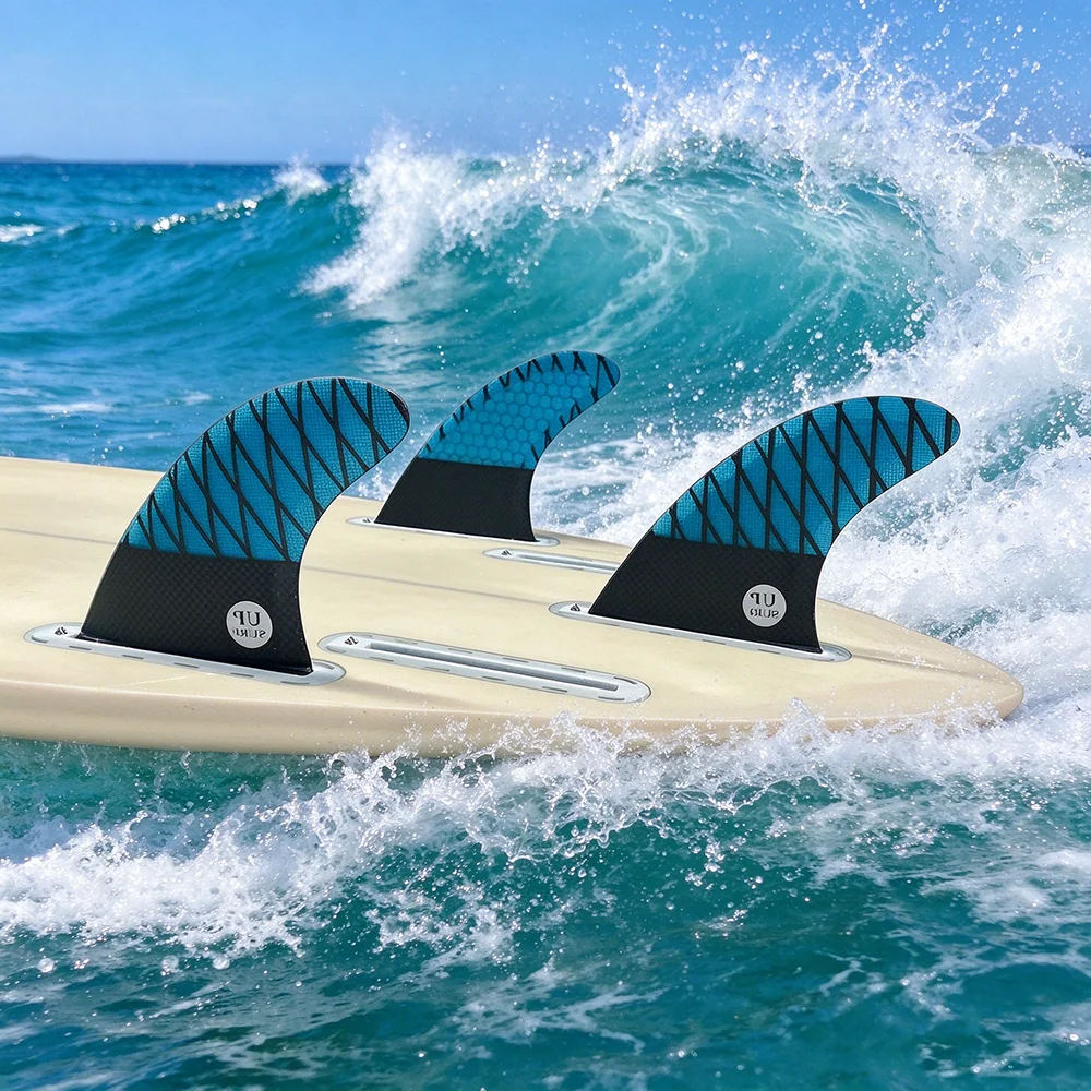 UPSURF FUTURE Fins High Performance Fiberglass Fin Thruster L Tri Fins Surf Fins Single Tabs Surfboard Fin Surfing Stabilizer