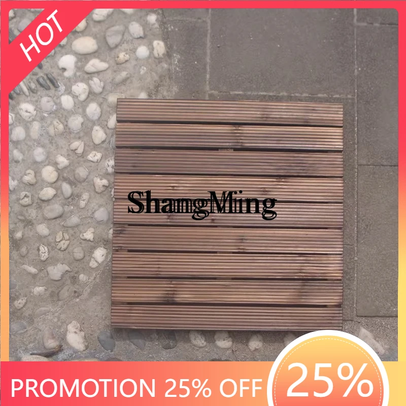 

CL outdoor anti-corrosion carbonized solid wood floor pastoral country garden balcony outdoor splicing terrace floor