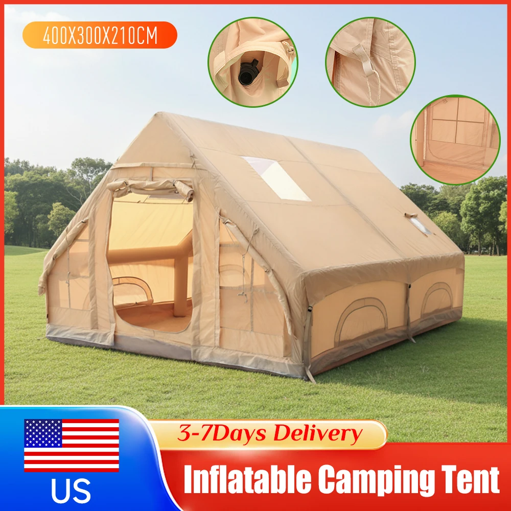 

Надувная палатка для кемпинга на открытом воздухе из ткани Оксфорд, водонепроницаемая, портативная, автоматическая, быстросборная, для сада, патио, пляжа, рыбалки 2026 ﻿