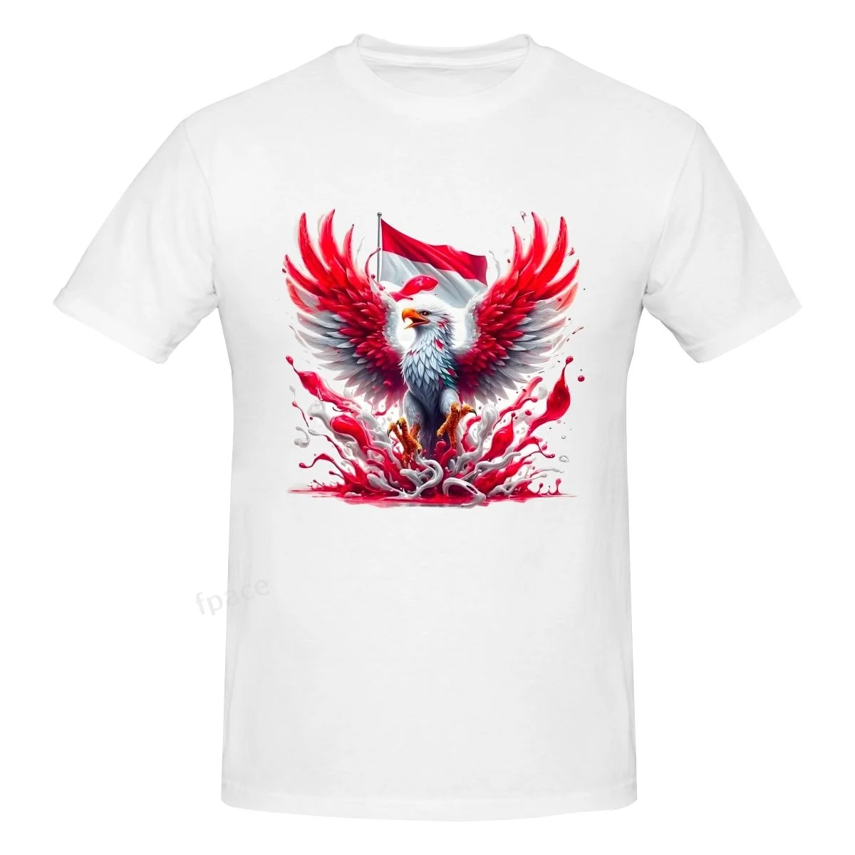 

FREEDOM Eagle Casual Cotton Summer Men Clothing Tops Men's Basic Short Sleeve T-Shirt