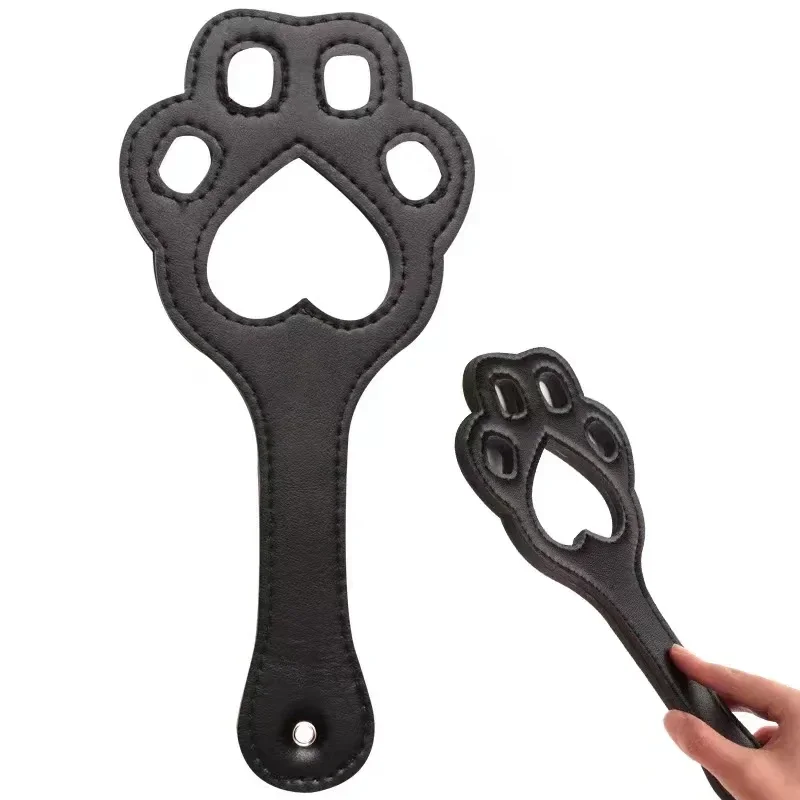 Cambuk Kulit Berongga Bentuk Cakar Kucing BDSM Seksi, Alat Permainan Seks SM untuk Pasangan, Paddle untuk Menghukum dan Menggoda Budak yang Menyerah