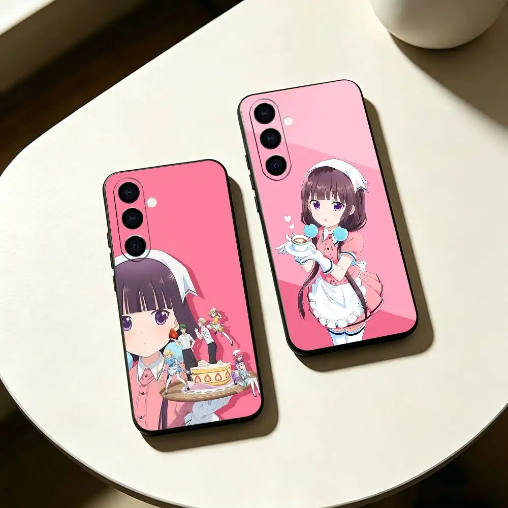 Workplace comedy anime B-Blend S Phone Case For Samsung Galaxy A73,A72,A71,A70,A53,A52,A51,Others Soft Black Cover