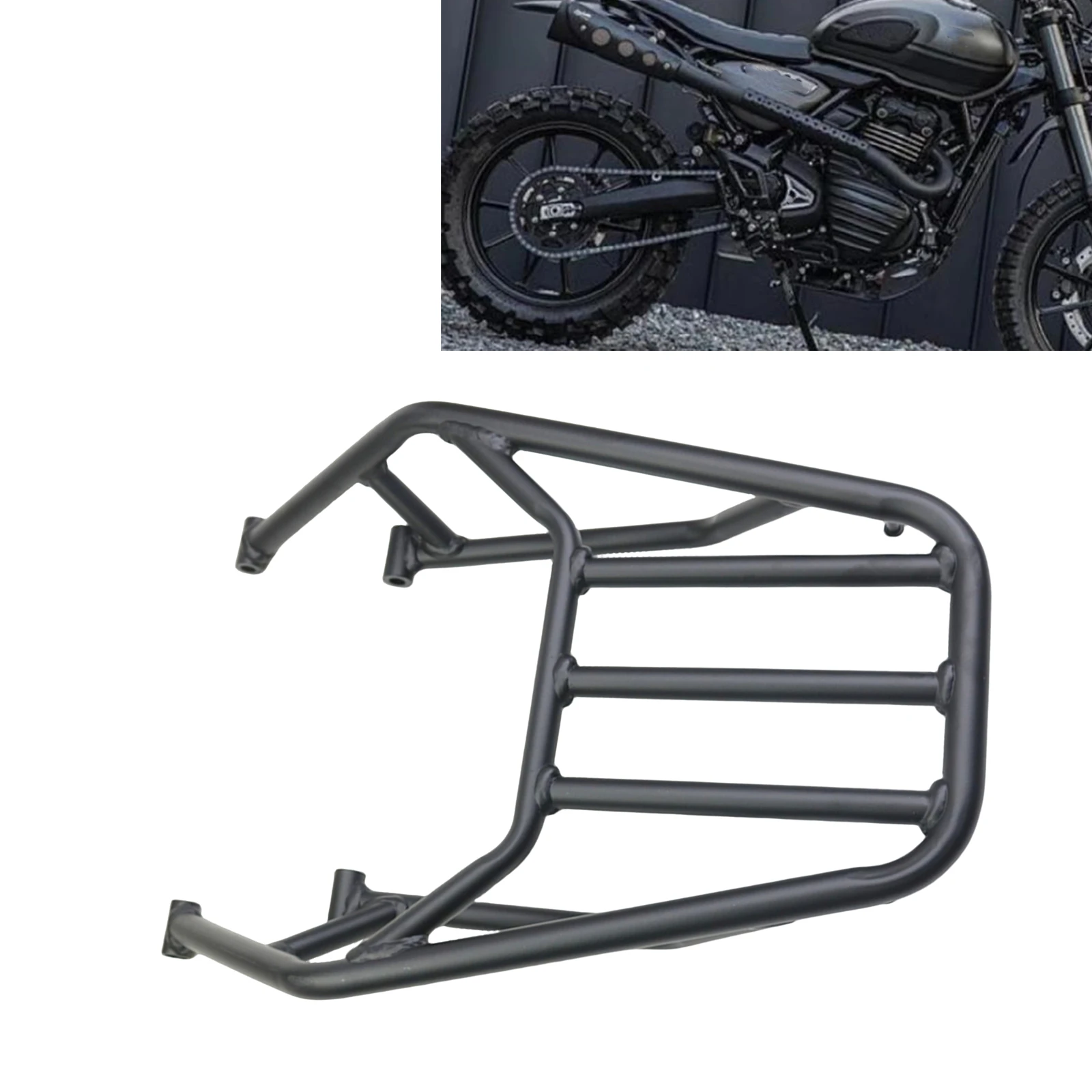 Motorcycle Rear Luggage Rack Carrier Case Support Holder Bracket For Triumph Scrambler 400X Speed 400 2024-2025