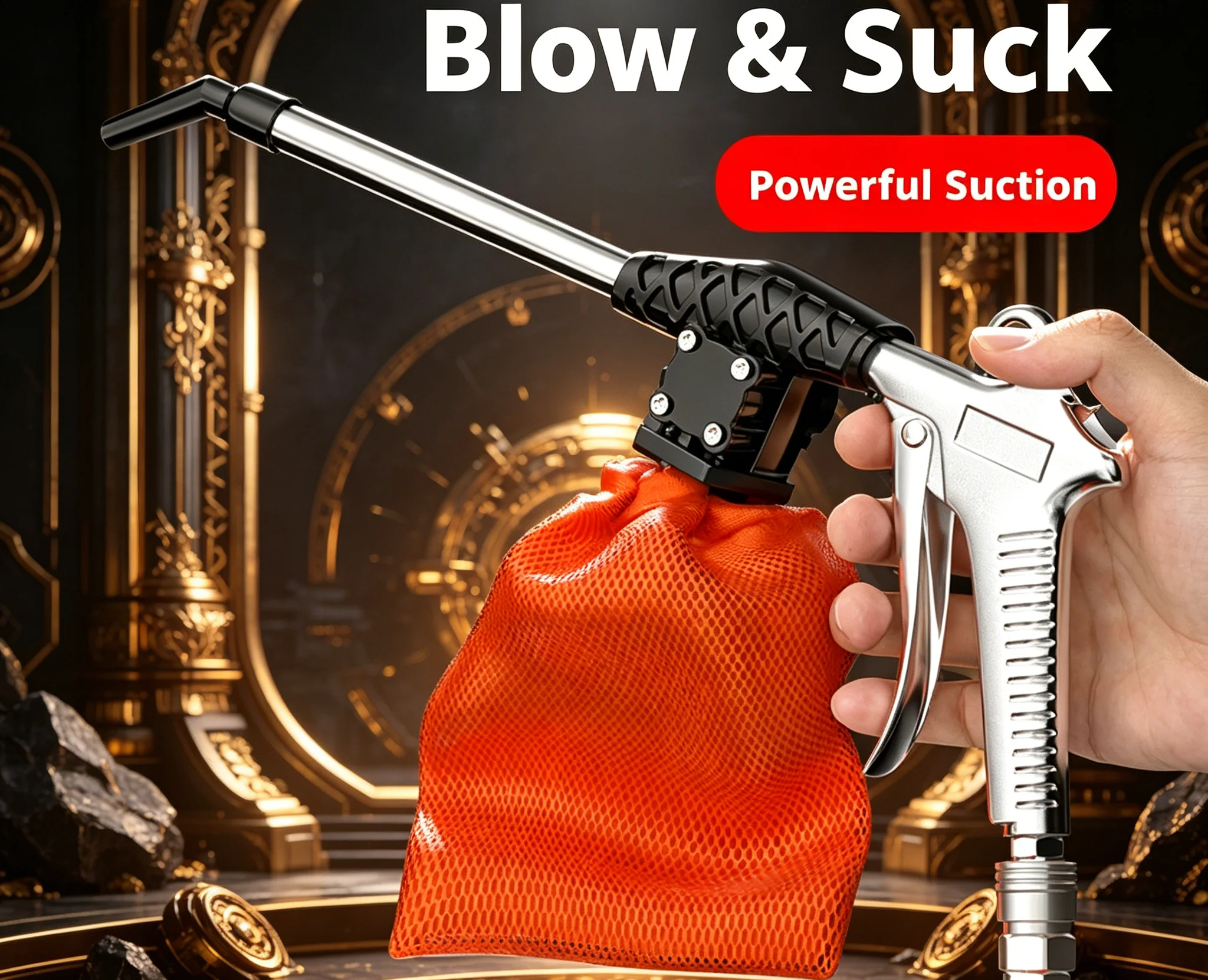 

Workshop Multi-Function Cleaner: Blow/Suck Dual Mode, 0.5L Disposable Bag, Prevents Dust Scatter, Easy Maintenance