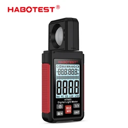 HABOTEST HT603 Digital Luxmeter 200000 Lux FC Lightmeter Illuminance Meter Tester With Ambient Humidity and Temperature Meter