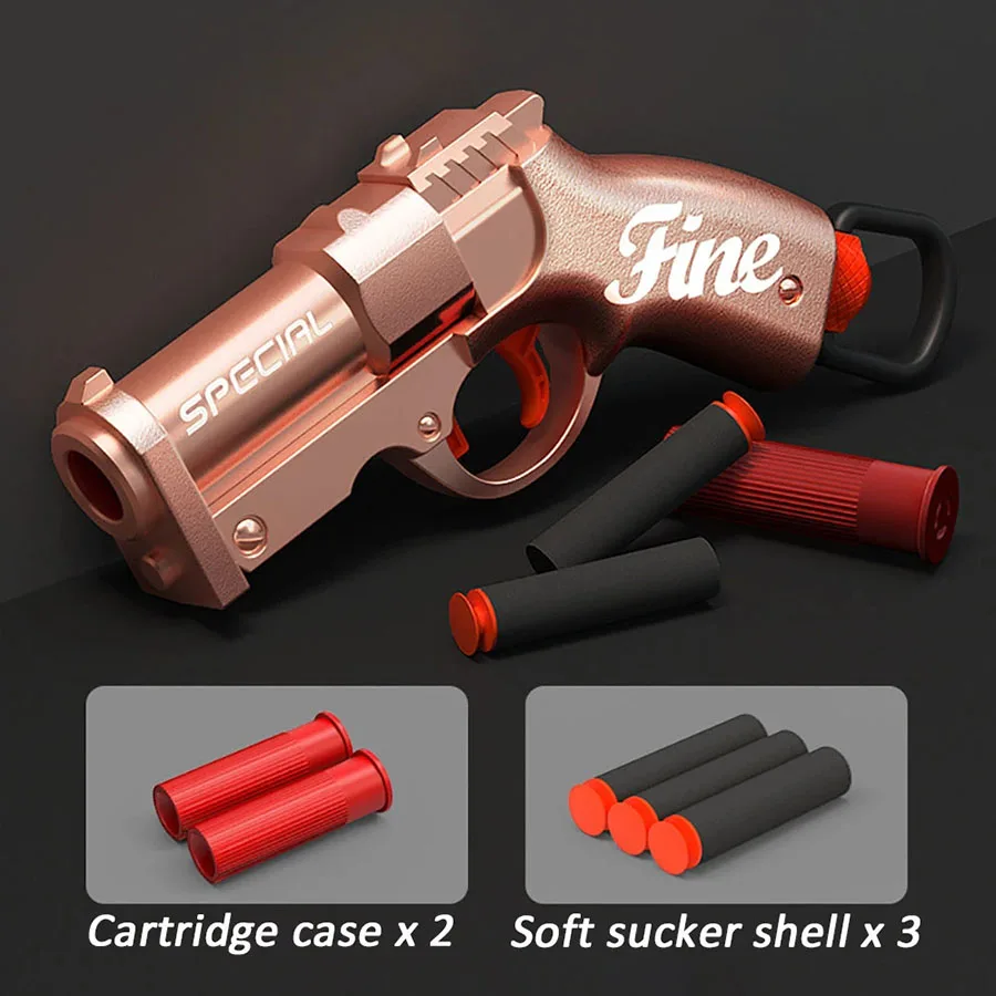 Mini S686 Hülsenauswerfer Soft-Bullet-Launcher Spielzeugpistole Airsoft Schaumstoffkugel-Blaster CS Outdoor-Spielpistole Kinderpistole