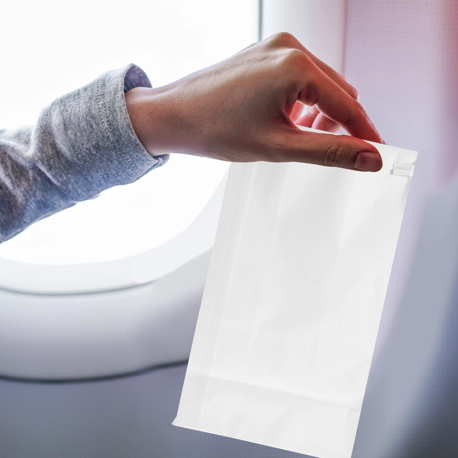 

25pcs Travel Vomit Bags Disposable Sickness Emesis Bags for Car Pregnant Motion Kids Women Flight Biodegradable Lightweight