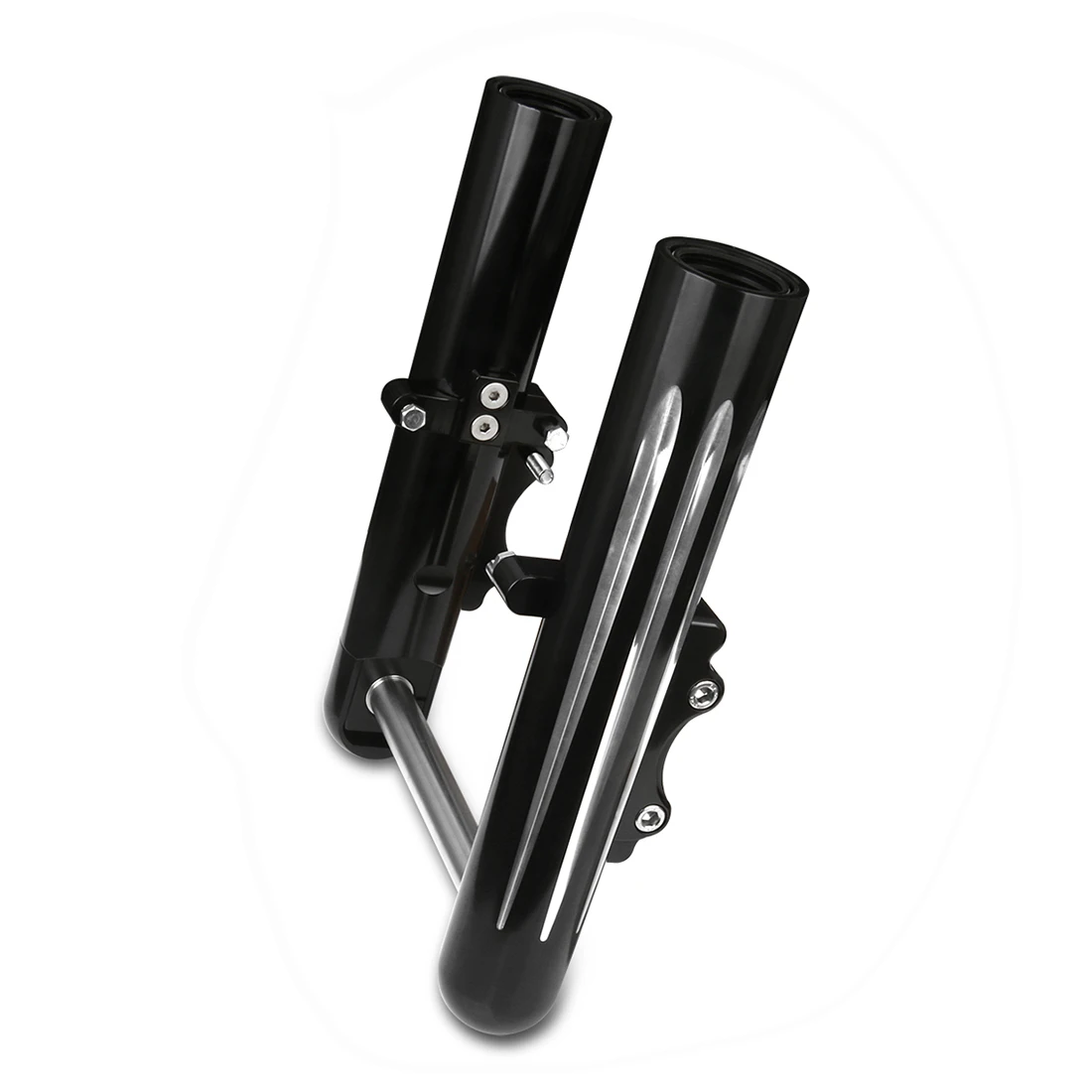 Motorcycle Front Fork n Touring 2014-UP BAGGER Street Road Glide king Dual-disc CNC Hollow Cut Fork Legs