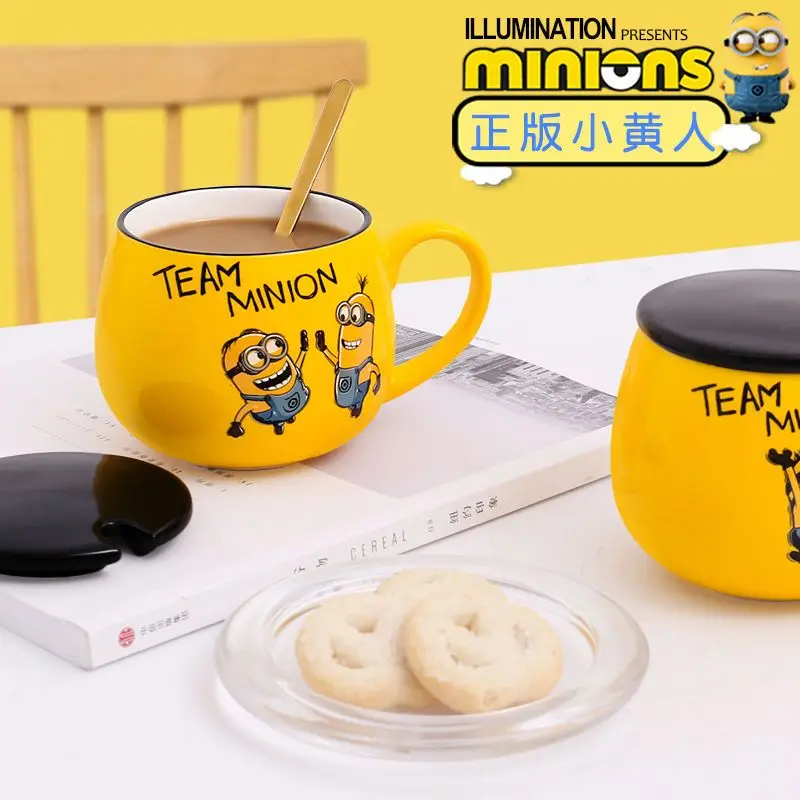 Minion Despicable Me Cartoon Animation 400ml Ceramic Cup Office Home Coffee Cup Breakfast Milk Cup Creative Mug Children's Gift