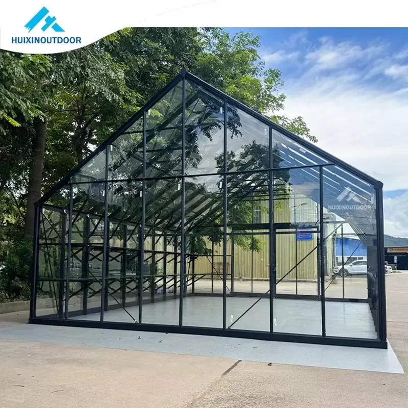 Manufacturer Direct Sales Cost Effective Energy Saving Glass Greenhouse Reducing Heating Costs in Cold Winter Garden