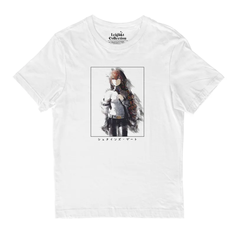 

Steins Gate Kurisu Makise Anime Shirt 『Cotton Spandex』 T-shirt